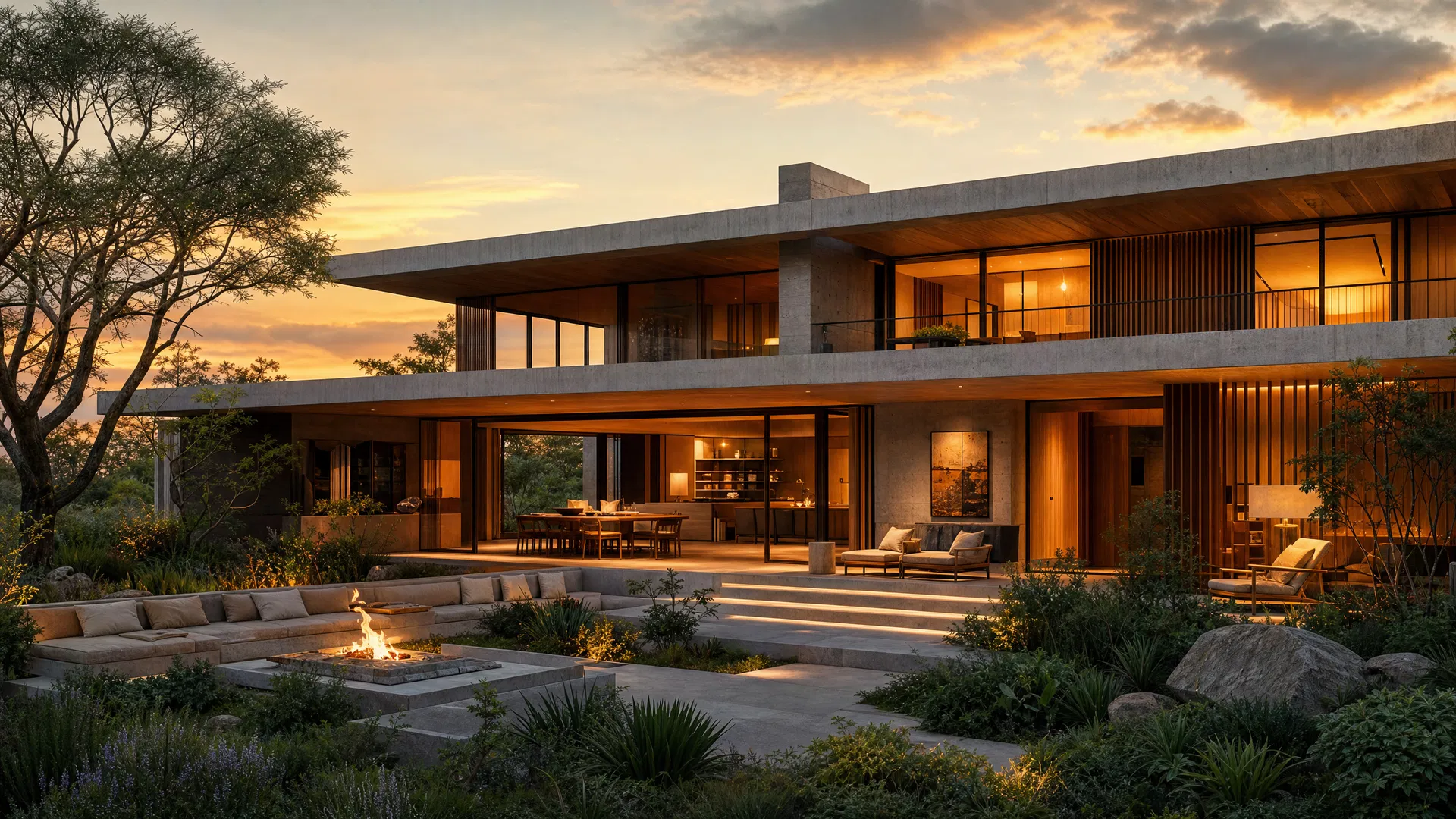 Modern home exterior